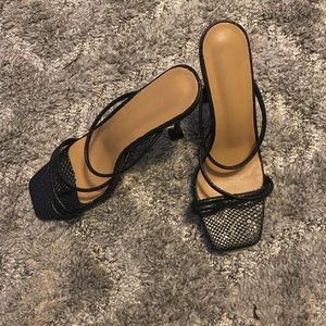 Shein Toe Ring Heeled Mules
